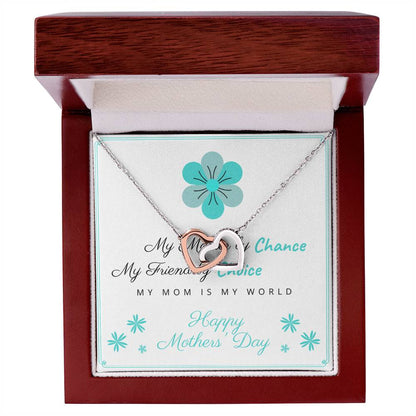 I Love You Mom 1 - Spark Romance With This Necklace Interlocking Hearts Necklace