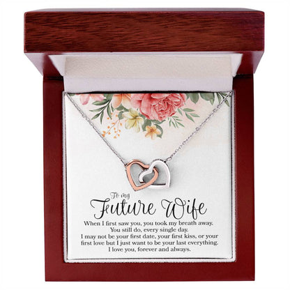 Interlocking Hearts - To Future Wife Interlocking Hearts Necklace
