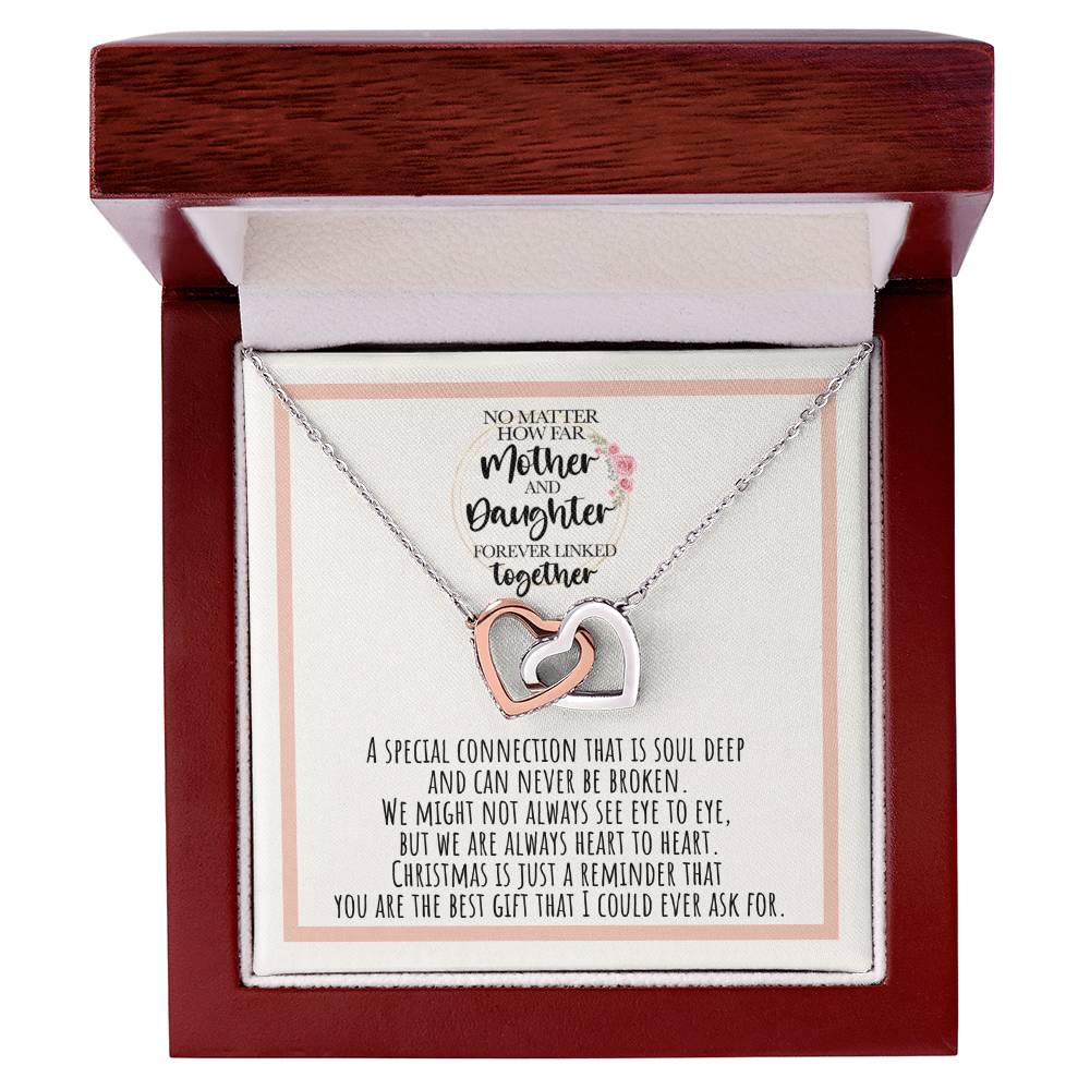 Mother And Daughter Forever Linked Together A Connection That Is Soul Deep Interlocking Hearts Necklace
