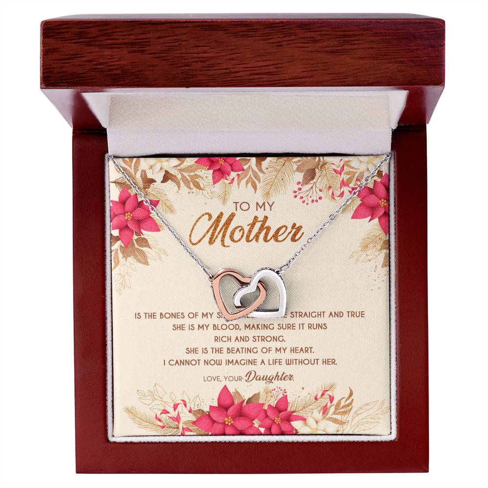 Gift For Mom - Beating Of My Heart - The Interlocking Heart Necklace Interlocking Hearts Necklace