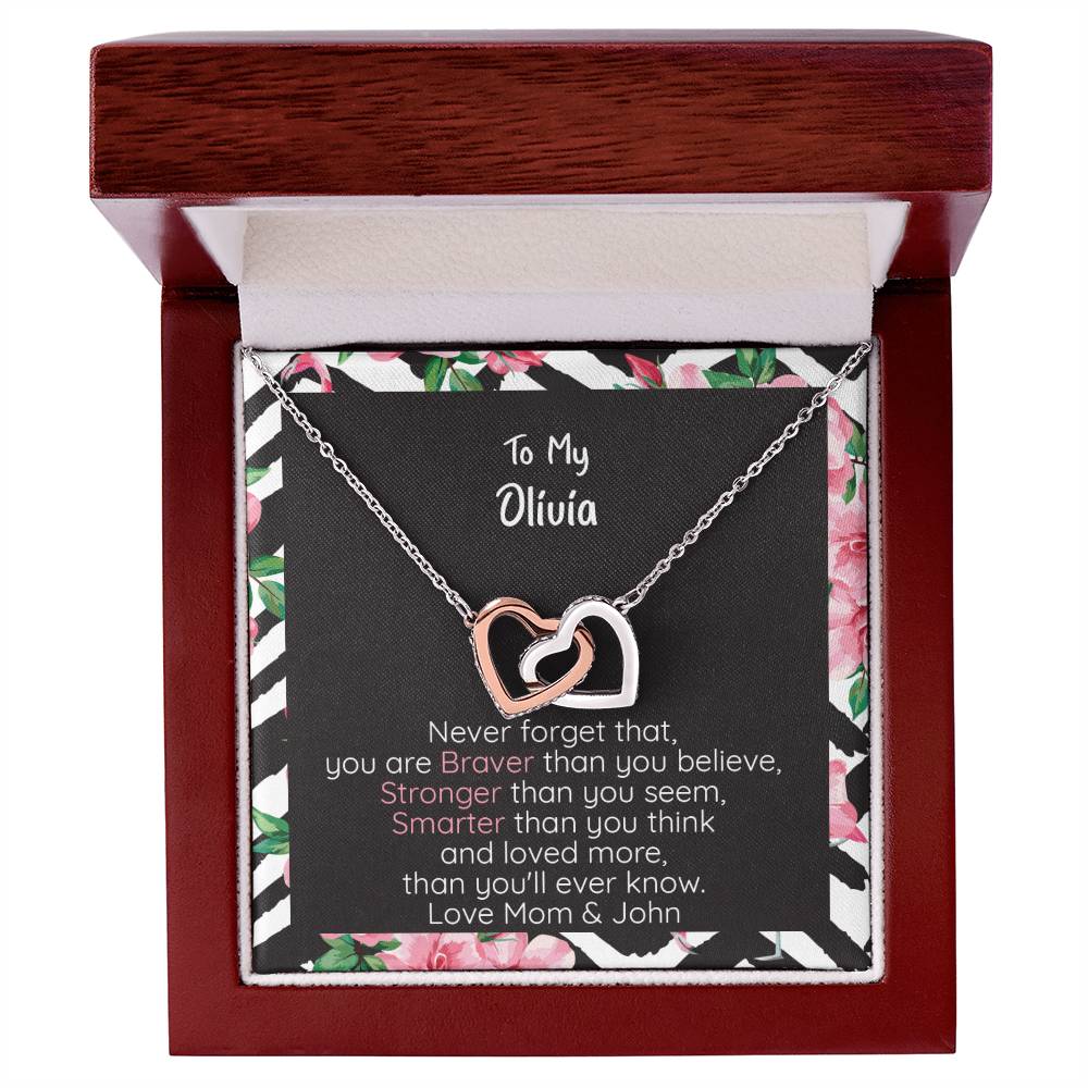 Olivia Braver Interlocking Hearts Necklace