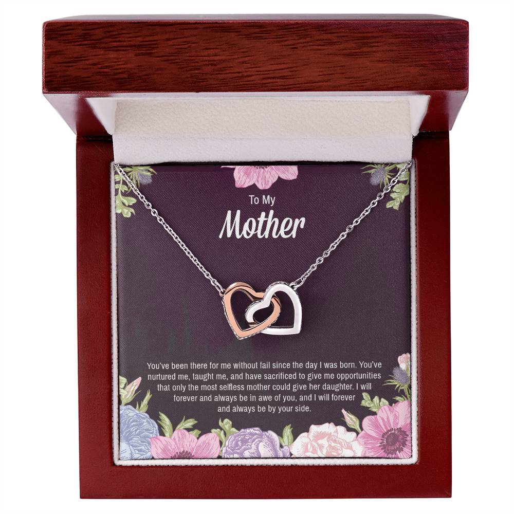 Interlocking Hearts Necklace For Mother