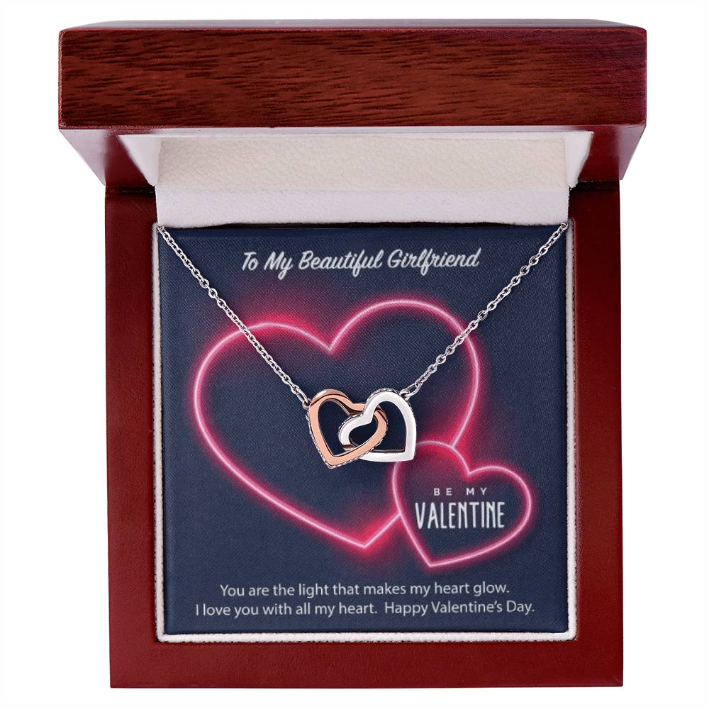 Luxury Hearts Necklace Interlocking Hearts Necklace