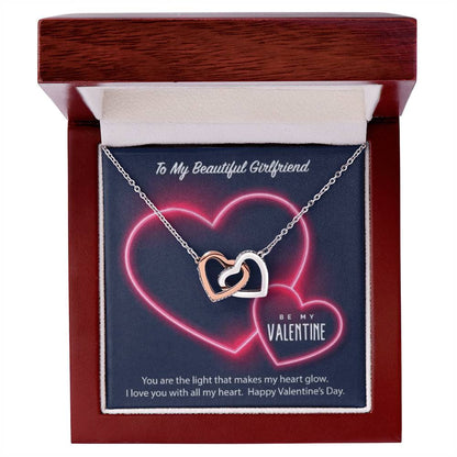 Luxury Hearts Necklace Interlocking Hearts Necklace