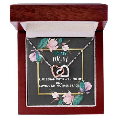 Mothers Day Gift From Daughter Son - Mother Necklace Gifts For Mom Mom Necklace Interlocking Hearts Interlocking Hearts Necklace