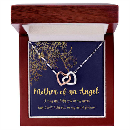 Mother Of An Angel - Interlocking Hearts Interlocking Hearts Necklace