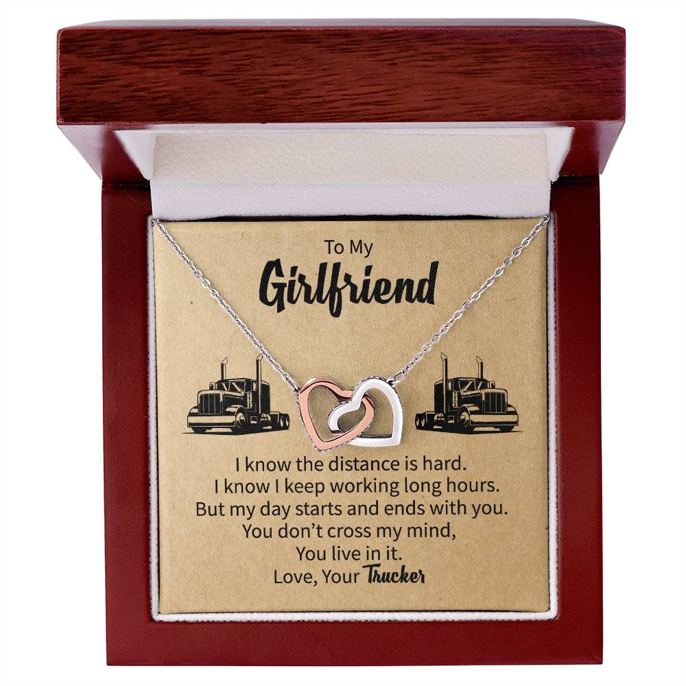 Gift For Girlfriend From Boyfriend Girlfriend Gift Ideas Interlocking Hearts Necklace