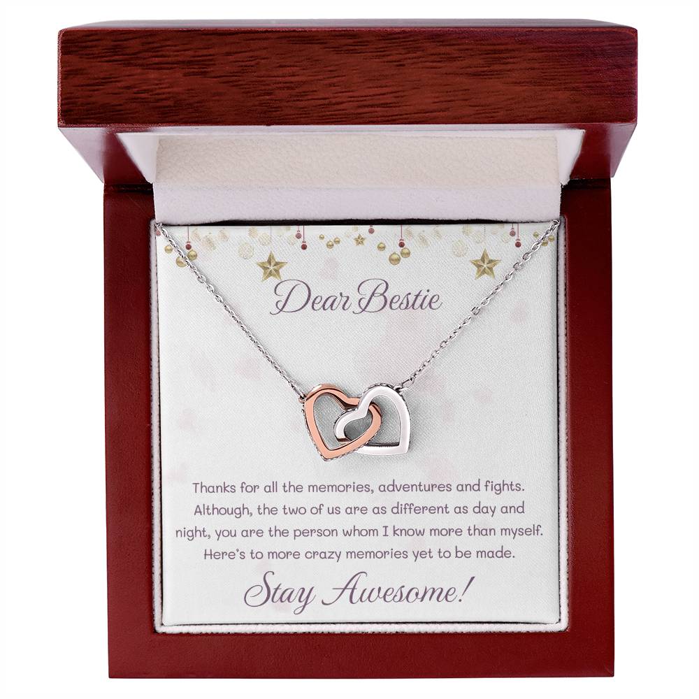 Thank You For All The Memories Necklace Interlocking Hearts Necklace
