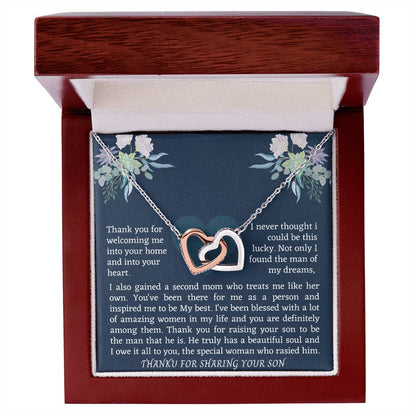 Interlocking Necklace For Boyfriend Mom Interlocking Hearts Necklace