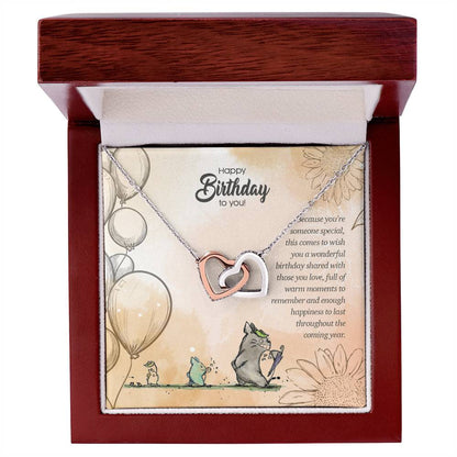 Warm Love - Interlocking Hearts Necklace