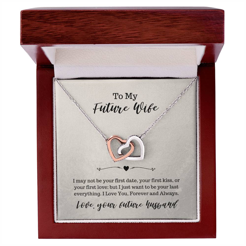 To My Future Wife Necklace Interlocking Hearts Necklace