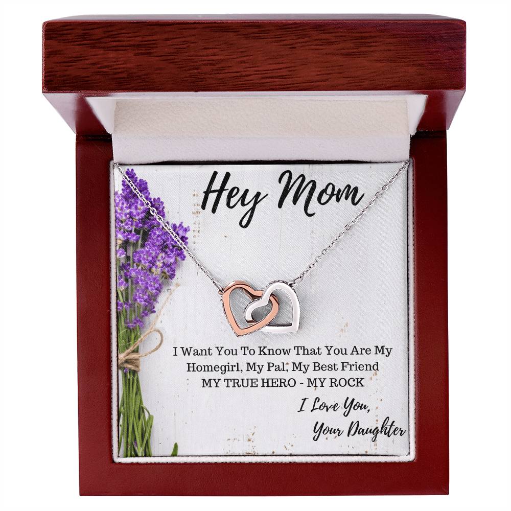 Mother & Daughter Gift For Mom Gift For Mothers Day Interlocking Hearts Necklace