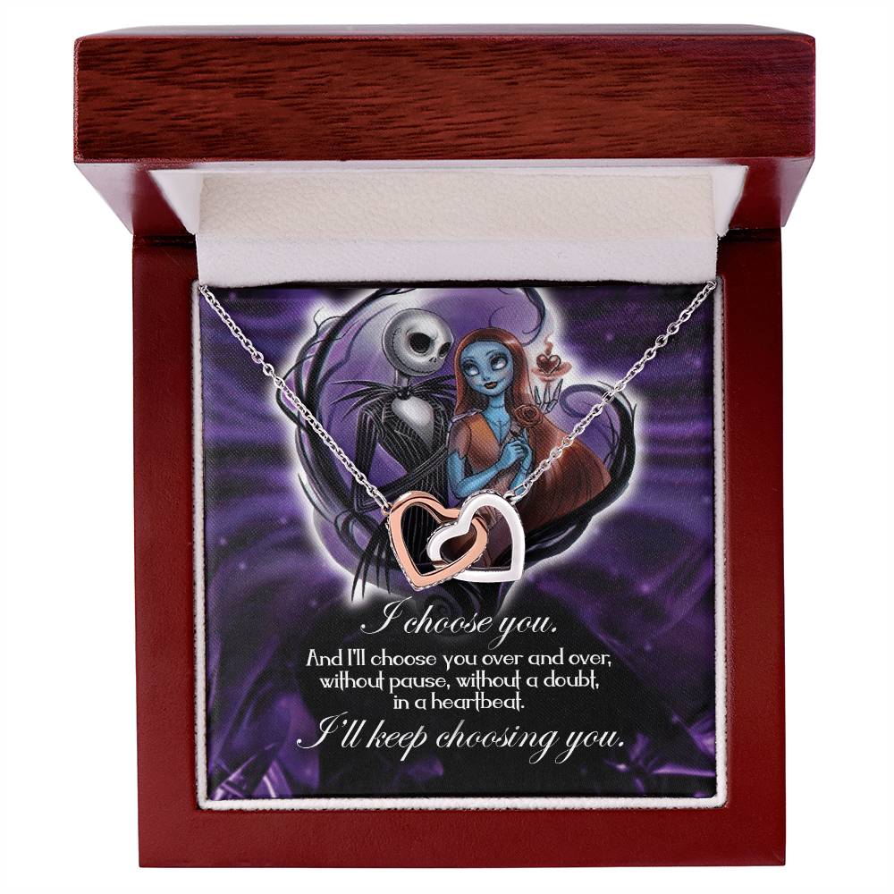 Keep Choosing You Interlocking Interlocking Hearts Necklace