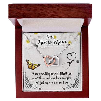 Interlocking Hearts Necklace Nurse Graduation Gift Nurse Gift Nurse Necklace Future Nurse Gift Gift For Nurse