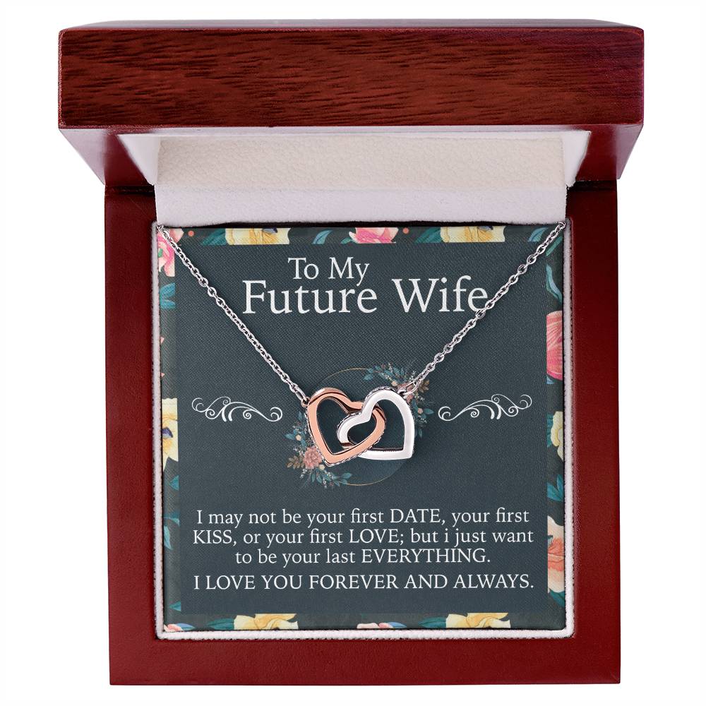 To My Future Wife Necklace Interlocking Hearts Necklace