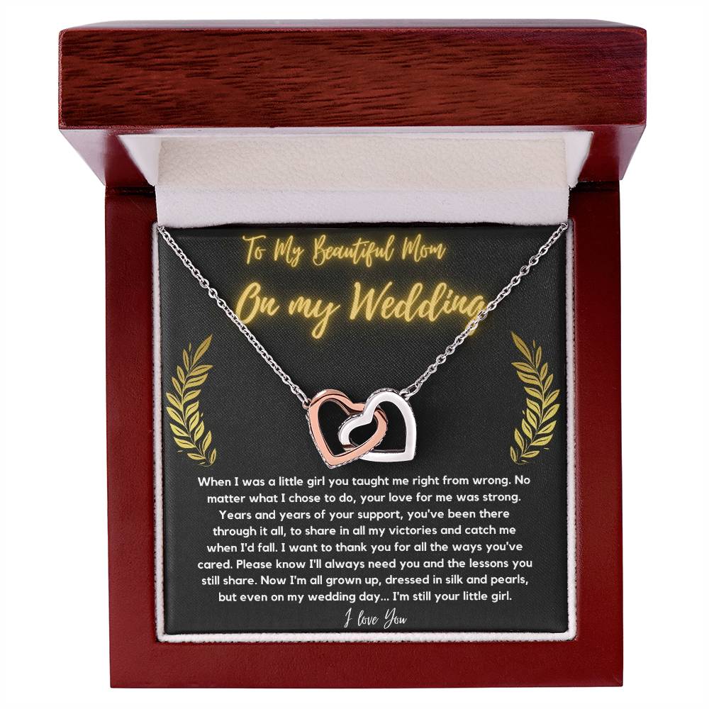 To Mom 1 Interlocking Hearts Necklace