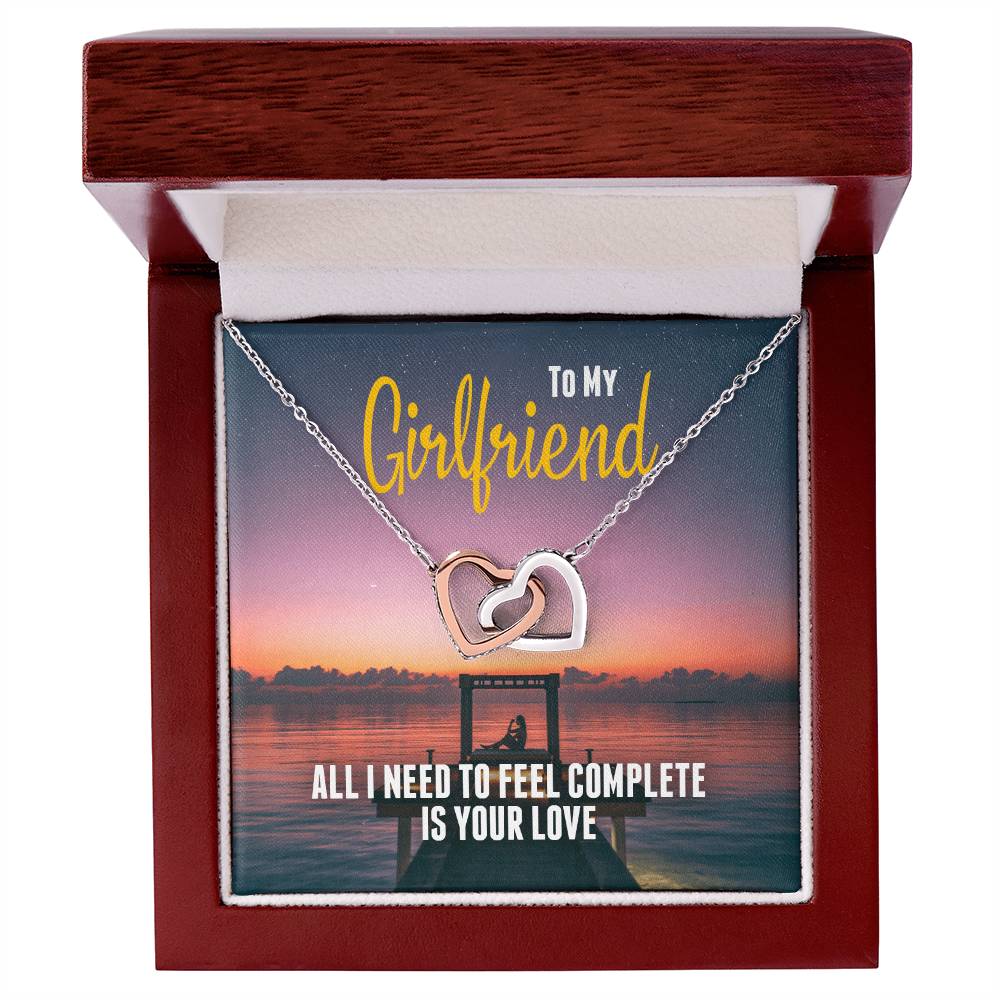 Perfect Gift For Girlfriend - Interlocking Hearts Necklace