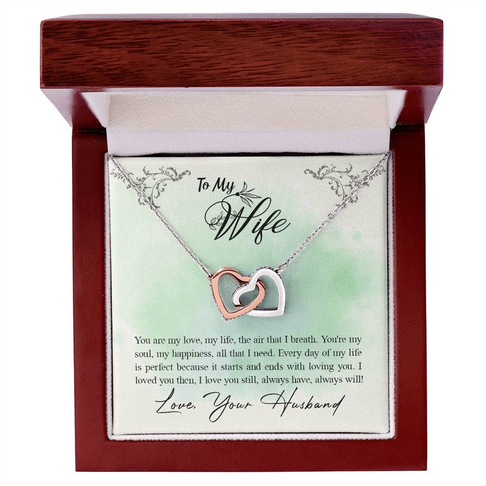 Interlocked Heart Neckless - For Wife Interlocking Hearts Necklace