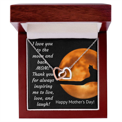 Interlocking Hearts - Mother'S Day Necklace Interlocking Hearts Necklace