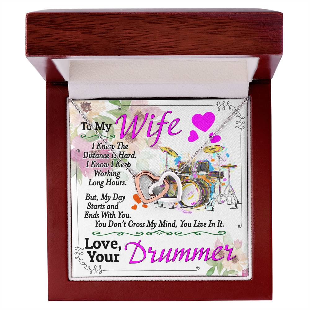 Drummer'S Wife - Interlocking Heart Necklace Interlocking Hearts Necklace