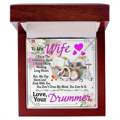Drummer'S Wife - Interlocking Heart Necklace Interlocking Hearts Necklace