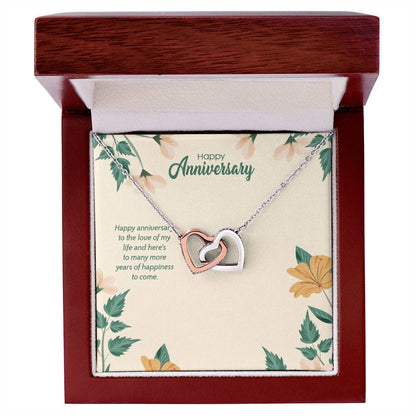 Love Of My Life - Interlocking Hearts Necklace
