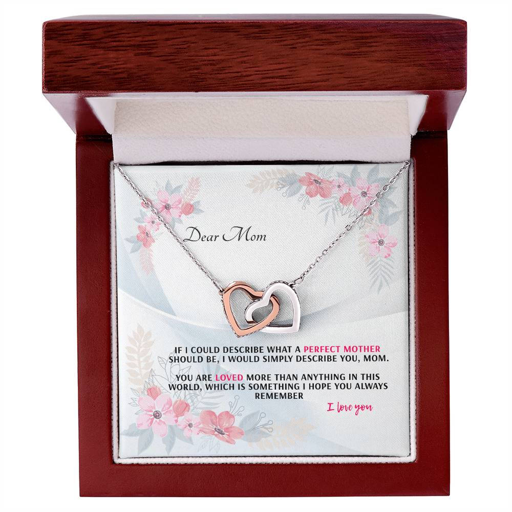 Never-Ending Love Necklace Gift Set For Mom Interlocking Hearts Necklace