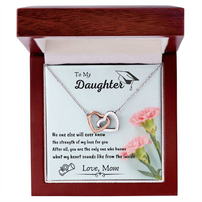 Interlocking Hearts Graduation Gift For Daughter By Mom Interlocking Hearts Necklace