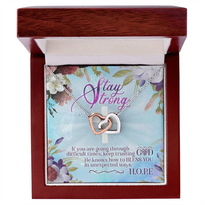 Stay Strong - Interlocking Hearts Necklace