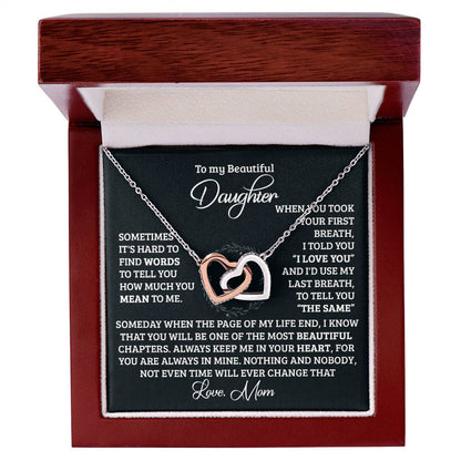 Your First Breath Interlocking Hearts Necklace