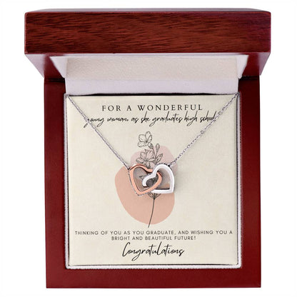 High School Graduation Interlocking Hearts Interlocking Hearts Necklace