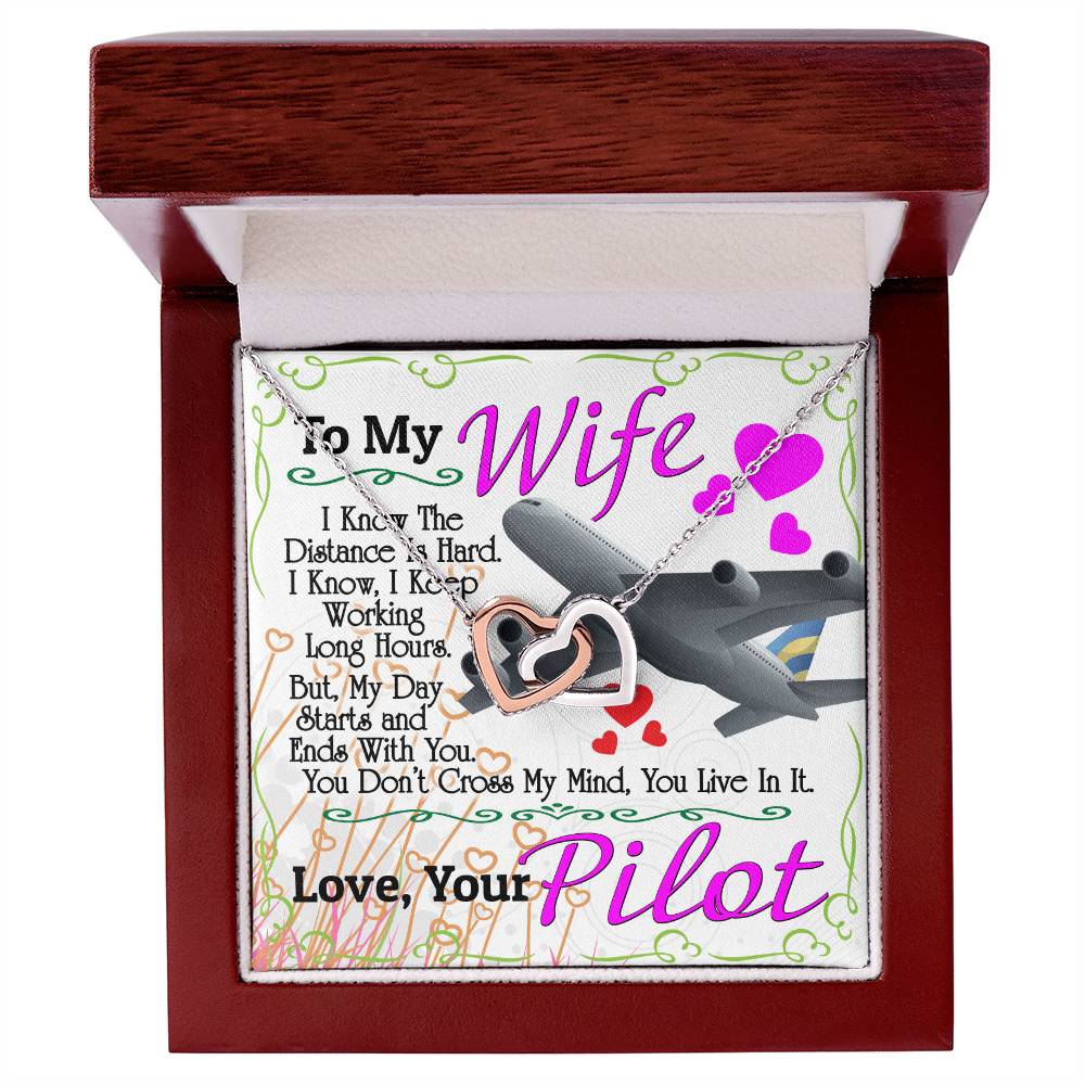 Pilot'S Wife - Interlocking Heart Necklace Interlocking Hearts Necklace