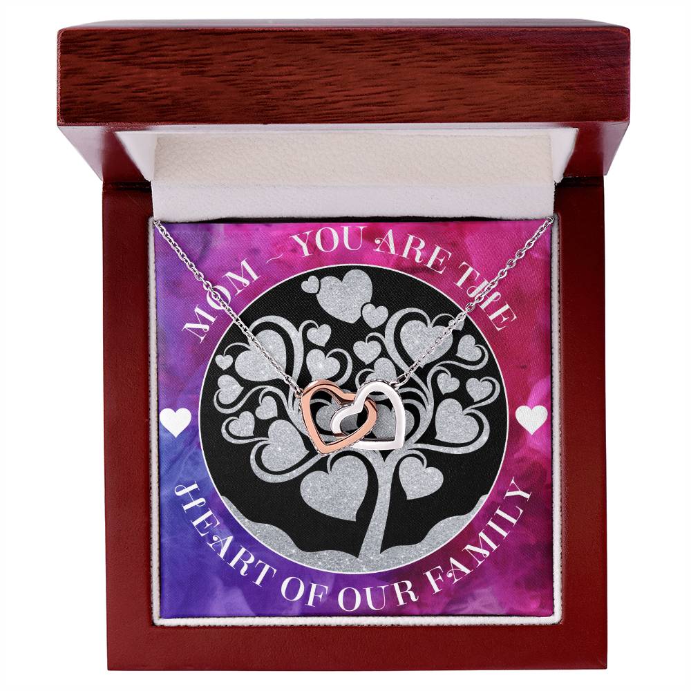 Heart Mom Interlocking Hearts Necklace