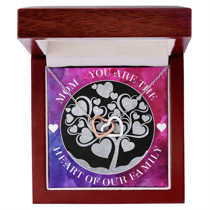 Heart Mom Interlocking Hearts Necklace