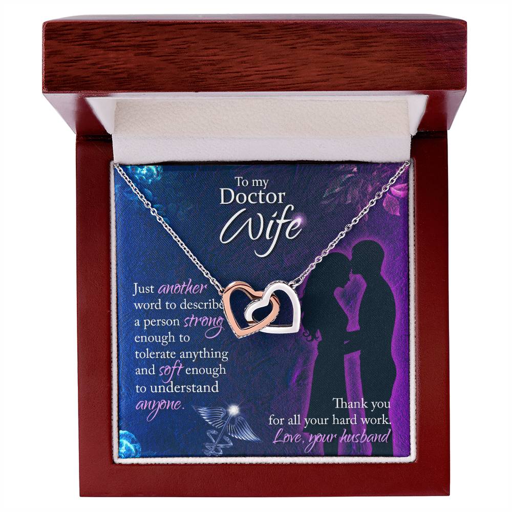 Interlocking Hearts Necklace Nurse Graduation Gift Nurse Gift Nurse Necklace Future Nurse Gift Gift For Nurse