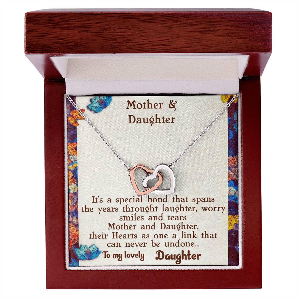 Mother & Daughter Necklace Interlocking Hearts Necklace