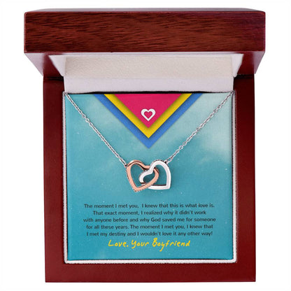Interlocking Hearts - Moment Necklace For Gf Interlocking Hearts Necklace