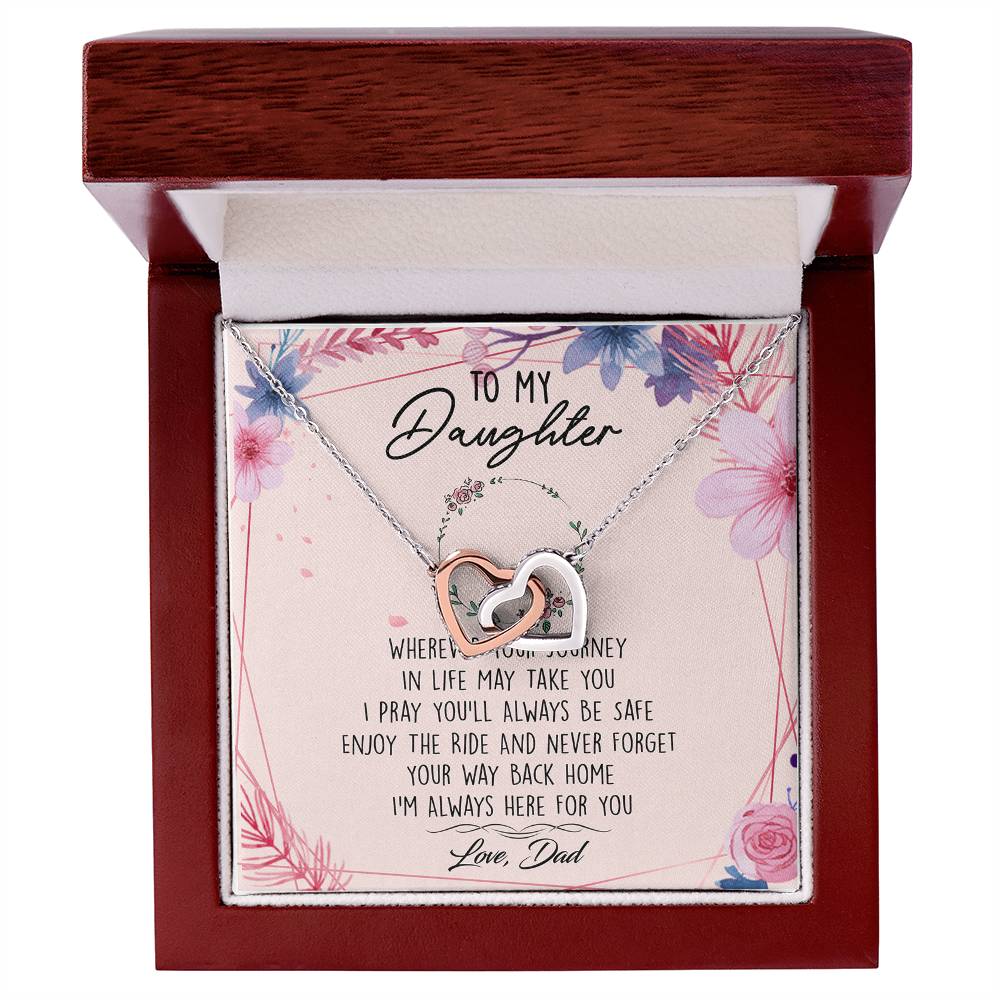 TO02AF~1 Interlocking Hearts Necklace