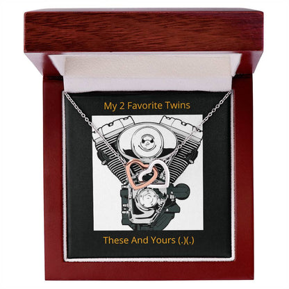 My Favorite Twins Interlocked Hearts Interlocking Hearts Necklace