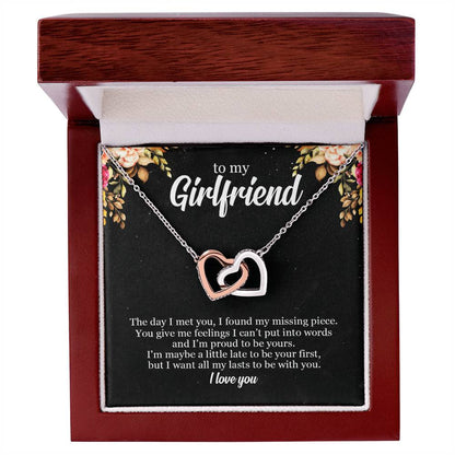 To My Future Wife - Premium Lovecube Necklace - So19 Interlocking Hearts Necklace