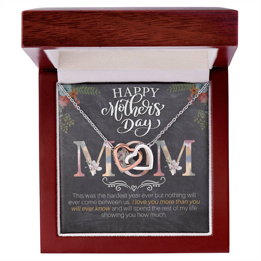 Mother’S Day - I Love You More Than You Will Ever Know - Interlocking Hearts Necklace