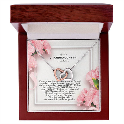 Interlocking Hearts - To Granddaughter Interlocking Hearts Necklace