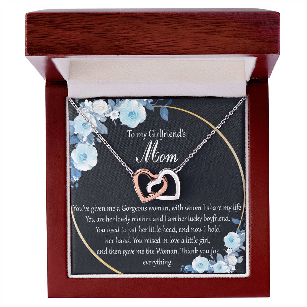 Interlocking Hearts To My Girlfriend’S Mom You’Ve Given Me A Gorgeous Woman With Whom I Share My Life Interlocking Hearts Necklace