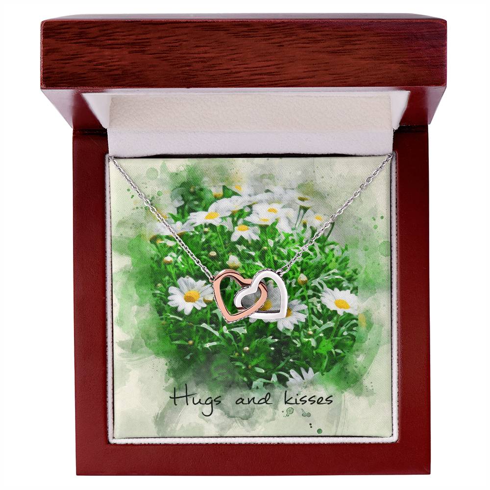Interlocking Hearts Necklace – Daisy Message Card