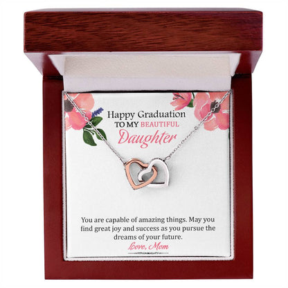 My Successful Daughter' - Limited Stock Interlocking Hearts Necklace