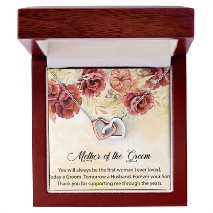 Mother Of The Groom Necklace Mom Of The Groom Wedding Giftmother In Law Interlocking Hearts Necklace Giftpersonalized Mother Of The Groom