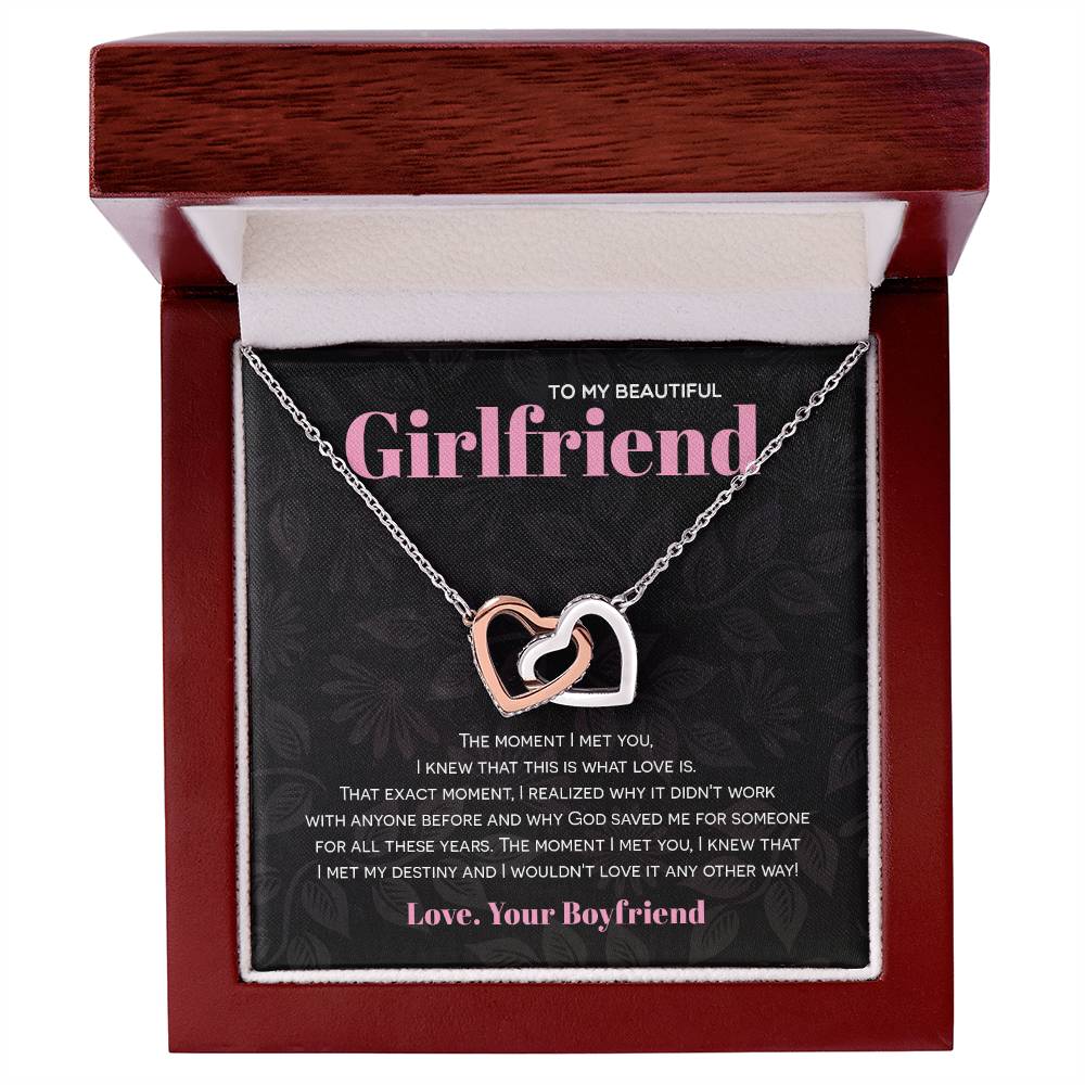 Interlocking Hearts - God Saved Me For You Interlocking Hearts Necklace