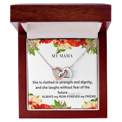 Gift For Mom-Necklace For Mama Interlocking Hearts Necklace