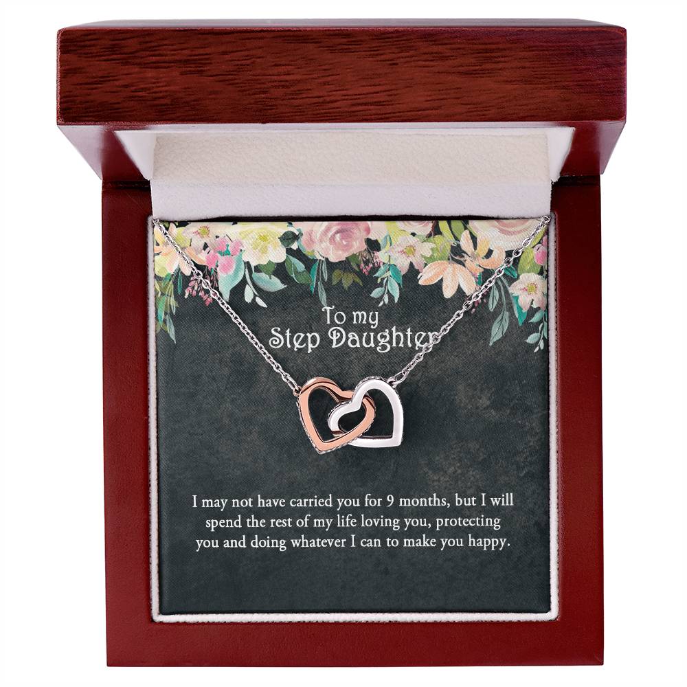 Step Daughter Necklace Stepdaughter Gift Gift From Stepmom Bonus Daughter Interlocking Hearts Interlocking Hearts Necklace