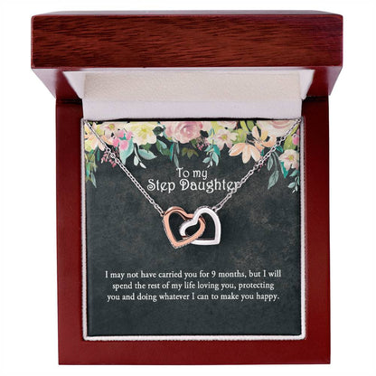 Step Daughter Necklace Stepdaughter Gift Gift From Stepmom Bonus Daughter Interlocking Hearts Interlocking Hearts Necklace